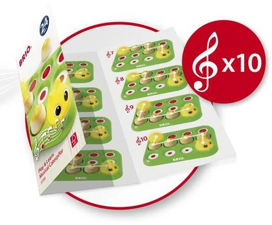 Brio Infant BRIO muzikinis žaislas Caterpillar, 30189