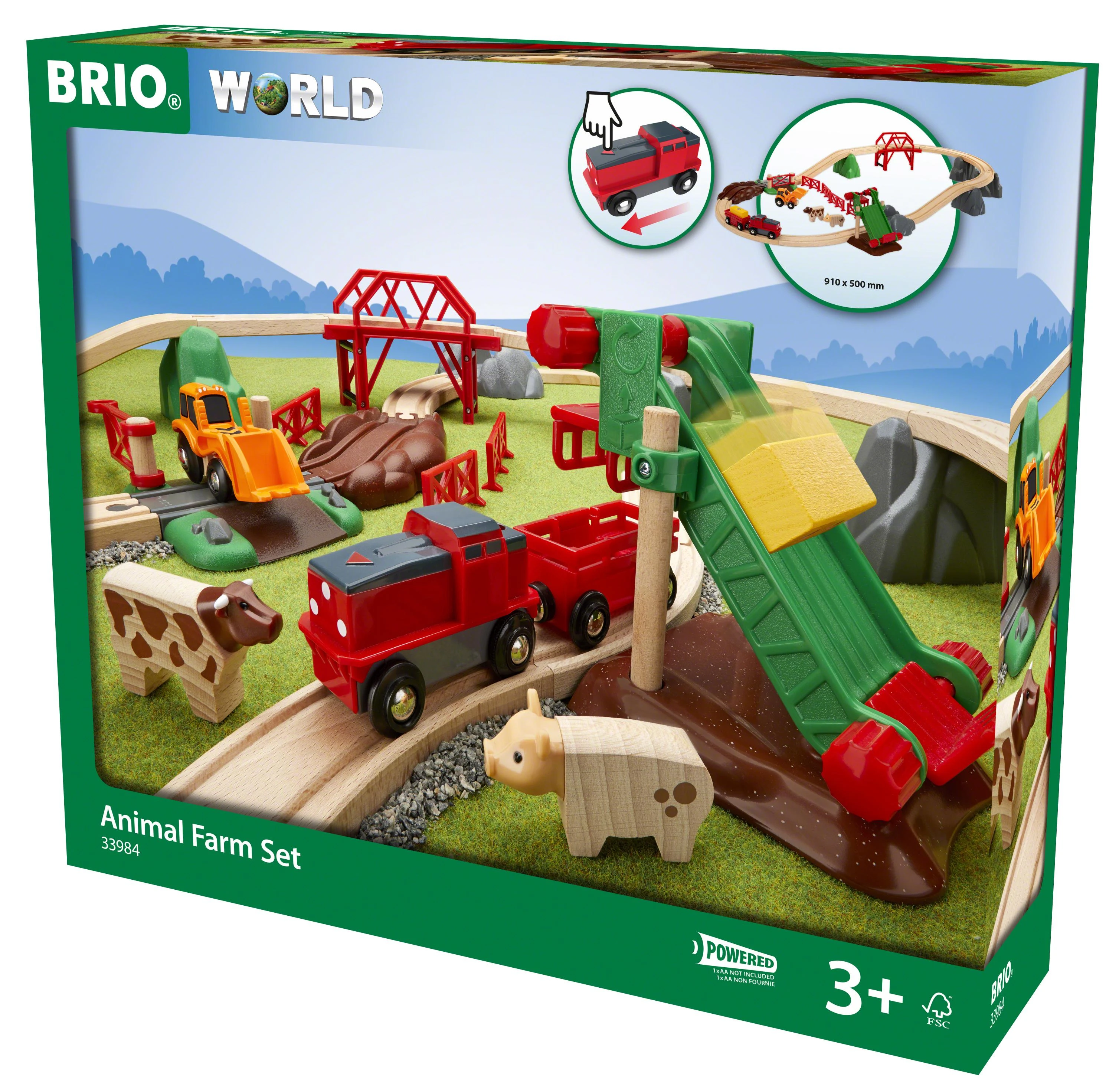 Brio Railway BRIO traukinio bėgių rinkinys Animal Farm, 33984