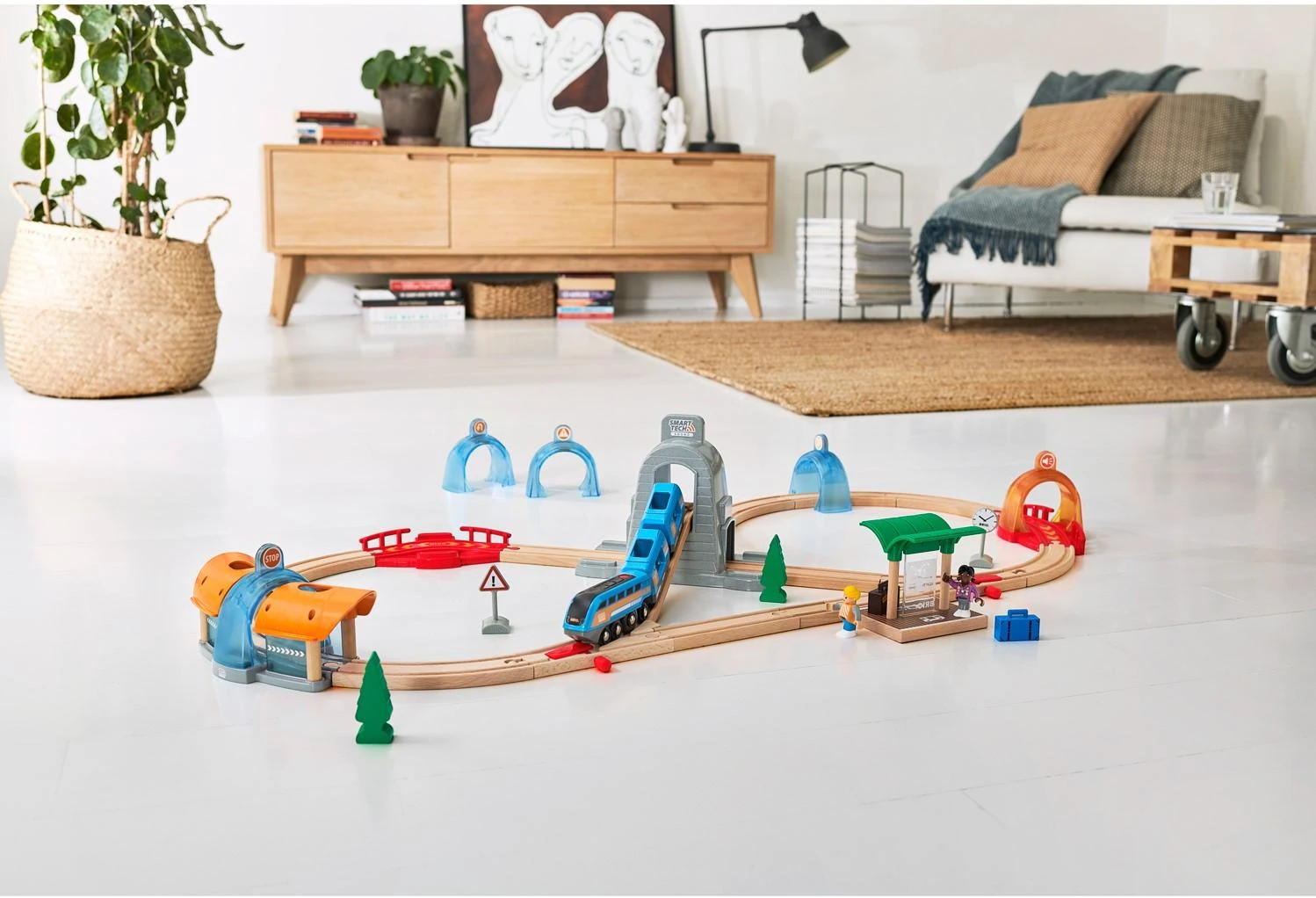 Brio Railway BRIO traukinio bėgių rinkinys Smart Tech Deluxe, 33972