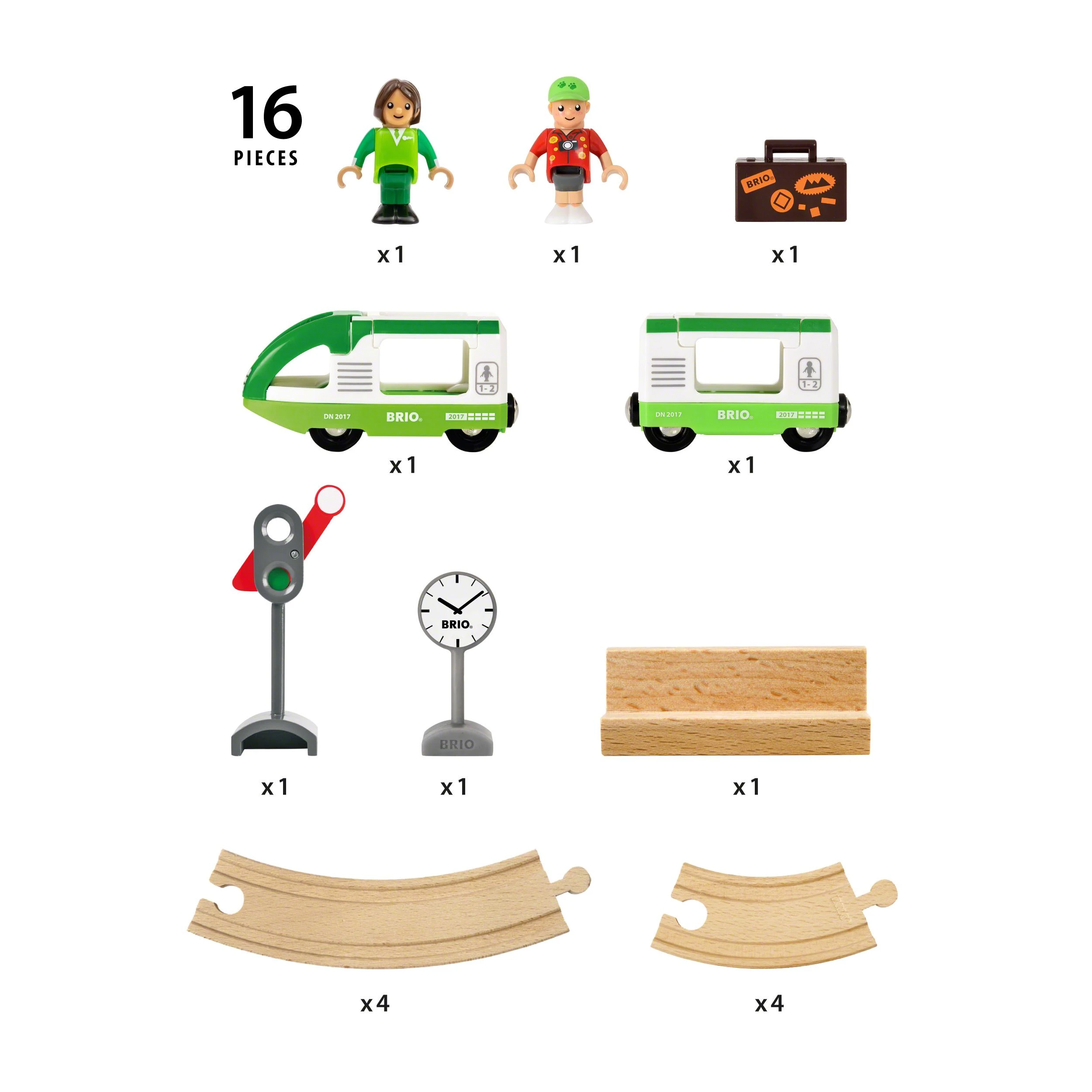 Brio Railway BRIO traukinio rinkinys su bėgiais, 33847