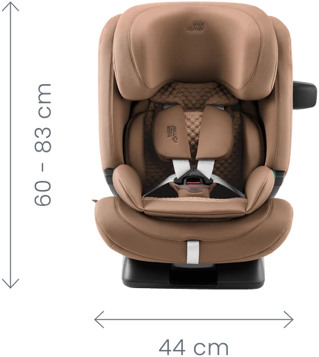 Britax Römer automobilinė kėdutė 76-150 cm, ADVANSAFIX PRO, LUX, spalva: šviesiai pilka