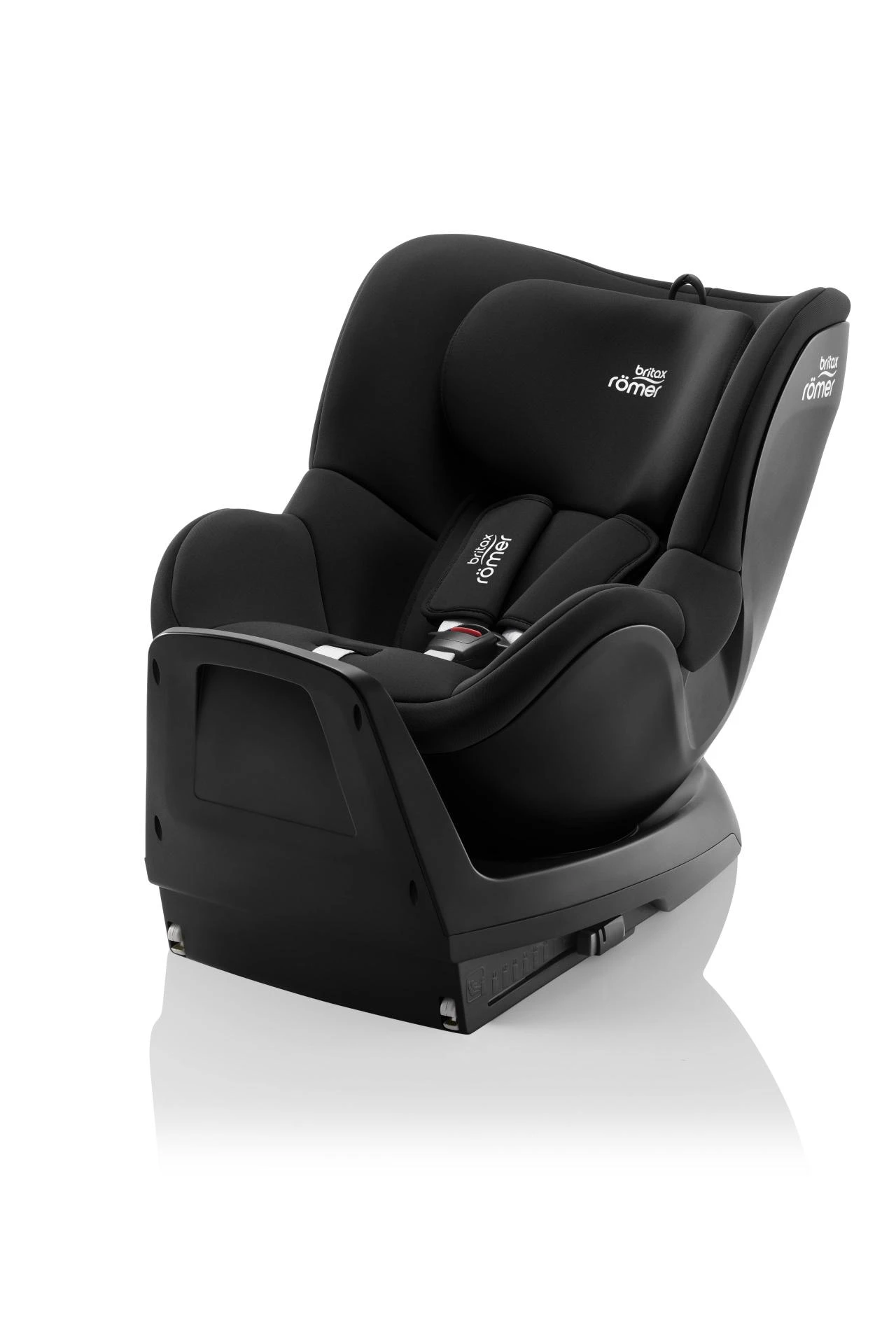 Britax Romer Dualfix M Plus juoda kėdutė – šoninis profilis