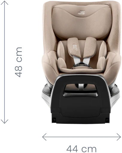 Britax Römer automobilio kėdutė DUALFIX PRO M, LUX, 61-105 cm, spalva: Kreminė
