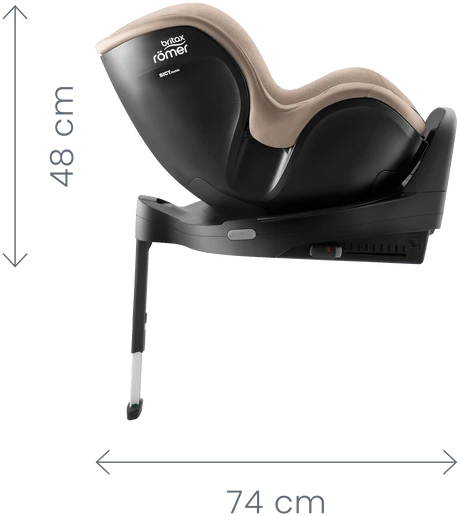 Britax Römer automobilio kėdutė DUALFIX PRO M, LUX, 61-105 cm, spalva: Kreminė