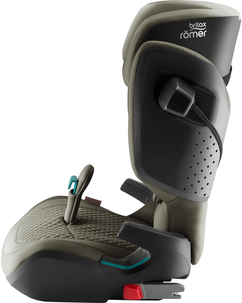 Britax Römer KIDFIX PRO žalia kėdutė, šoninis profilis