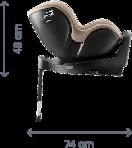 Britax Römer BRITAX automobilinė kėdutė 61-105 cm, DUALFIX PRO M, Style, Mineral Pilkas, 2000040891