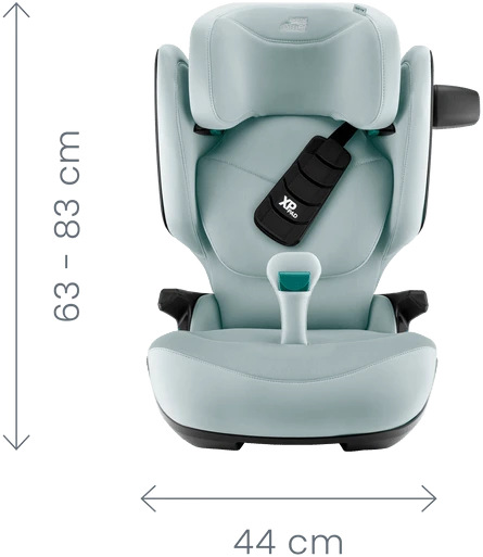 Britax Römer Kidfix Pro kėdutės išmatavimai