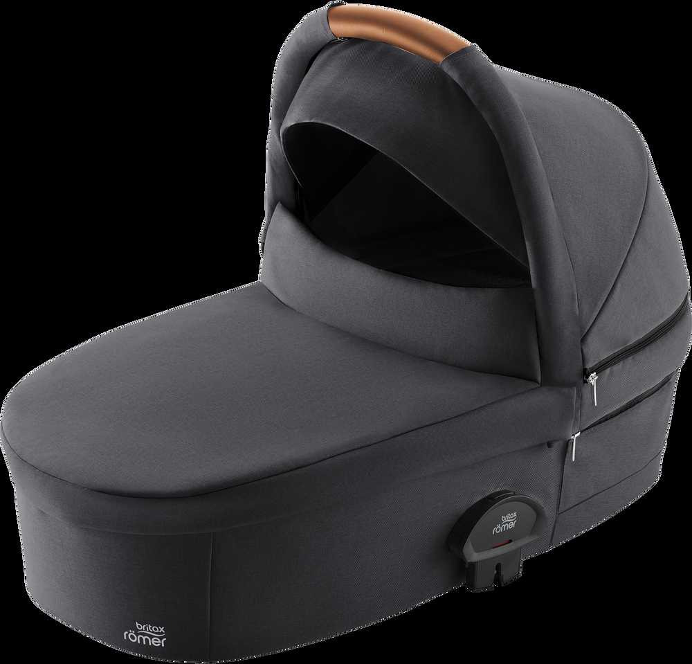 Britax Romer Smile 4 vežimėlio lopšys, Pilkos (Midnight) spalvos