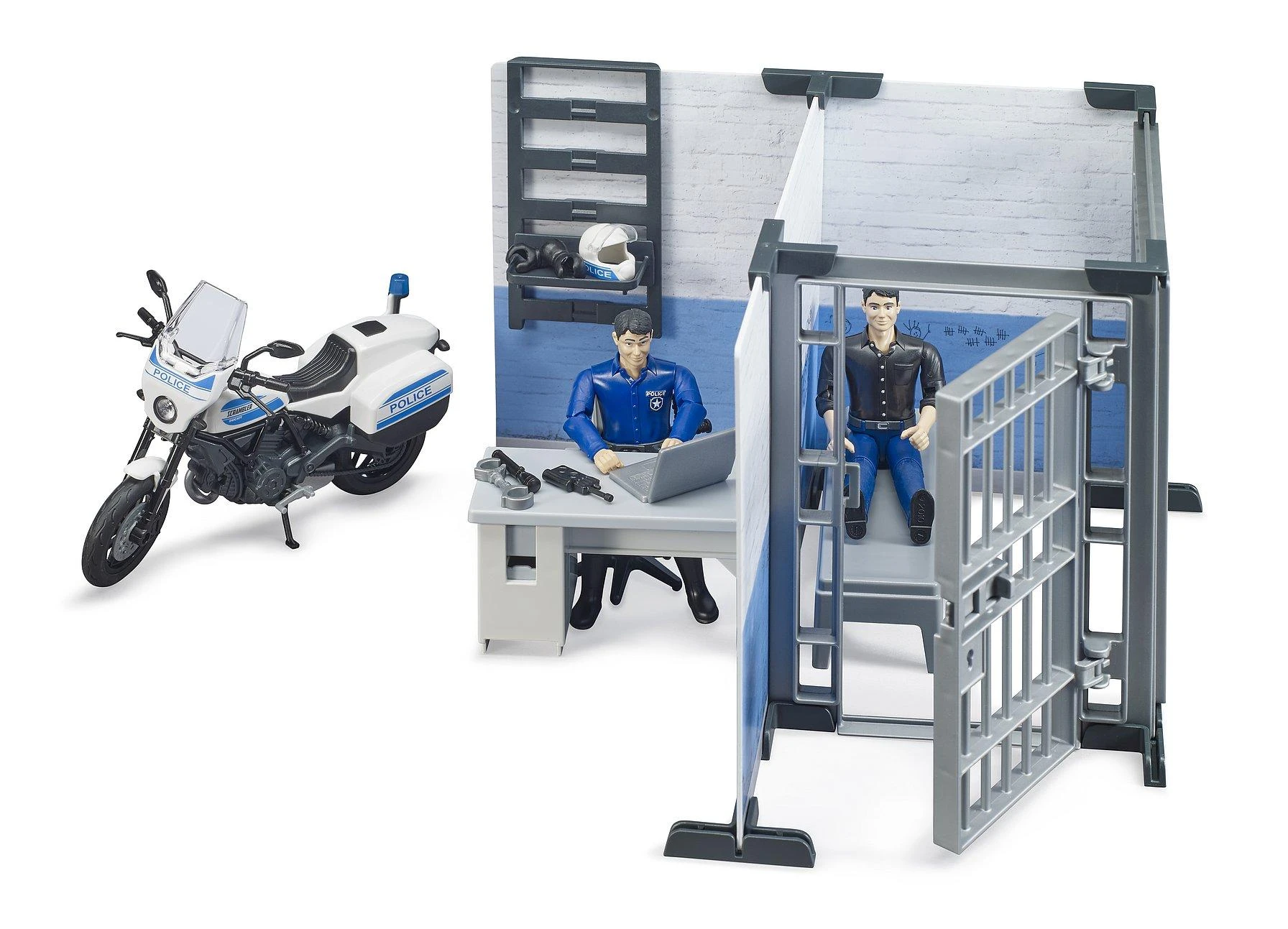 BRUDER 1:16 policijos nuovada su policijos motociklu, 62732