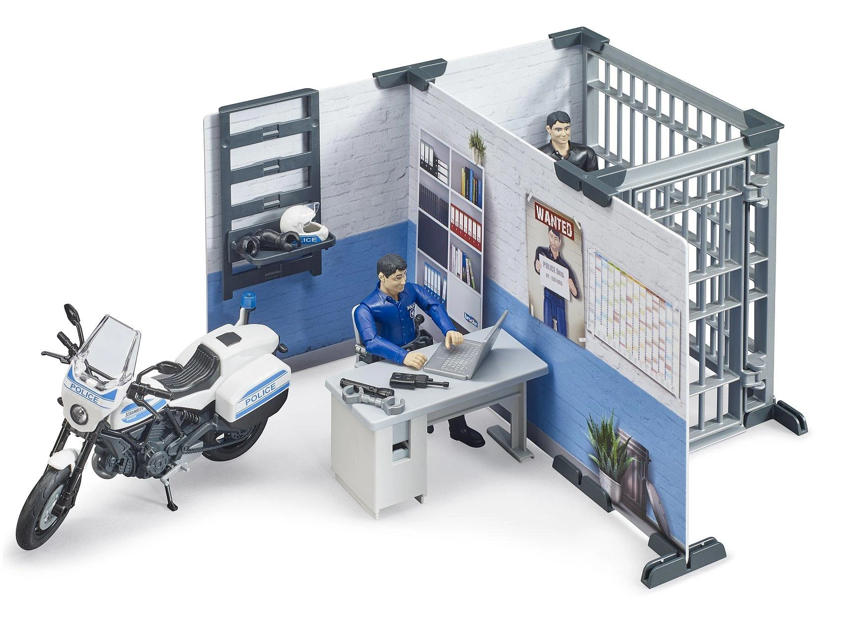BRUDER 1:16 policijos nuovada su policijos motociklu, 62732