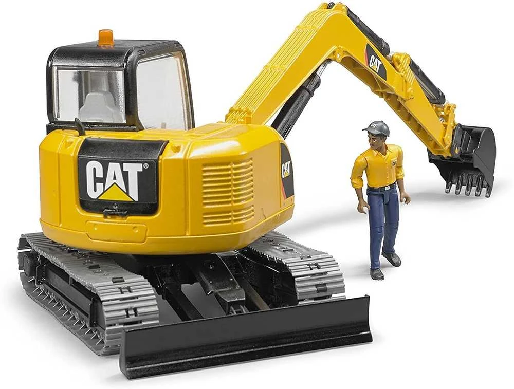 Bruder Minikoparka CAT BR-02466 geltona