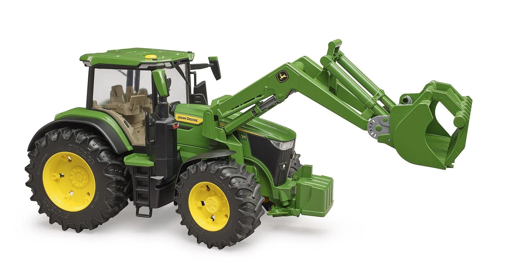 BRUDER traktorius John Deere 7R 350 su priekiniu krautuvu, 03151