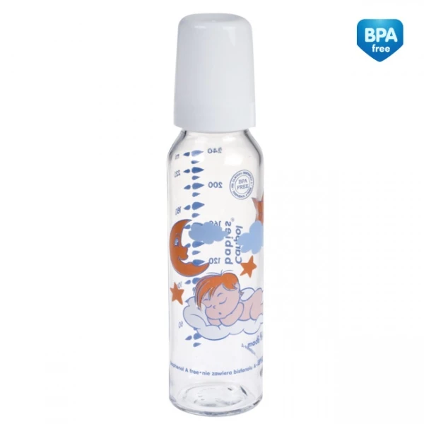 Canpol Babies buteliukas stiklinis, 240ml, 42/201