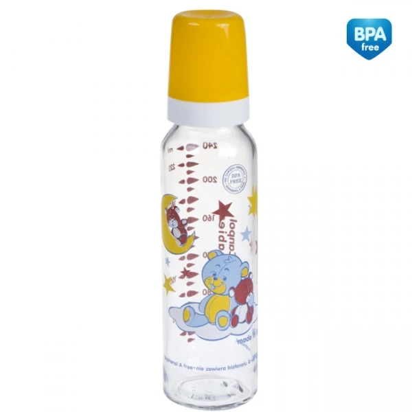 Canpol Babies buteliukas stiklinis, 240ml, 42/201