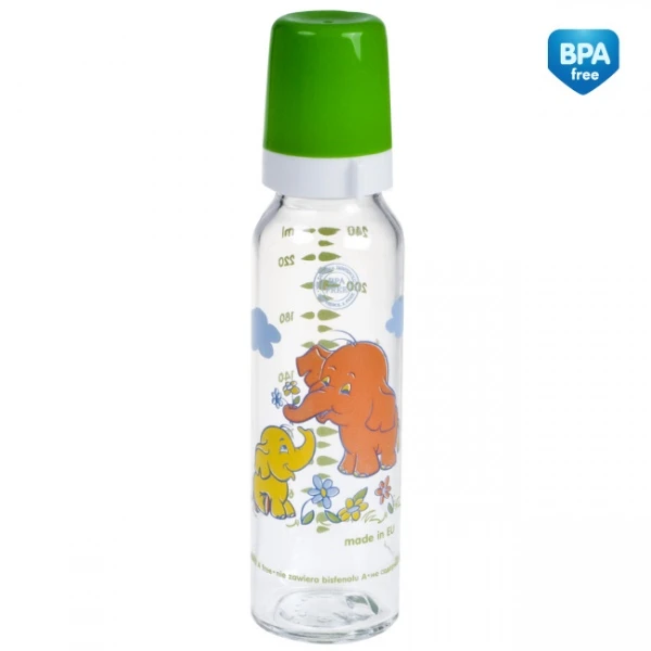 Canpol Babies buteliukas stiklinis, 240ml, 42/201