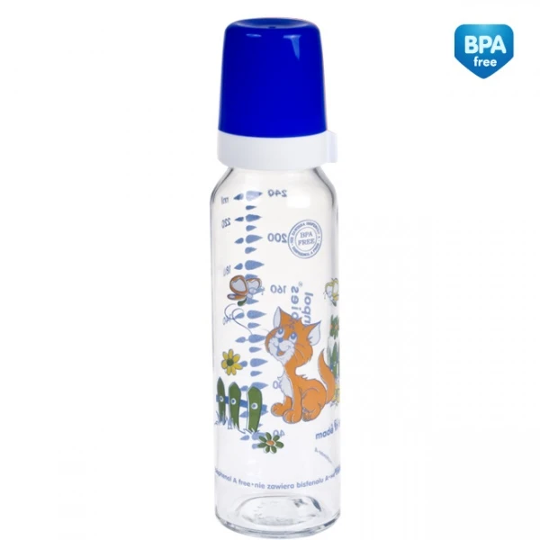 Canpol Babies buteliukas stiklinis, 240ml, 42/201