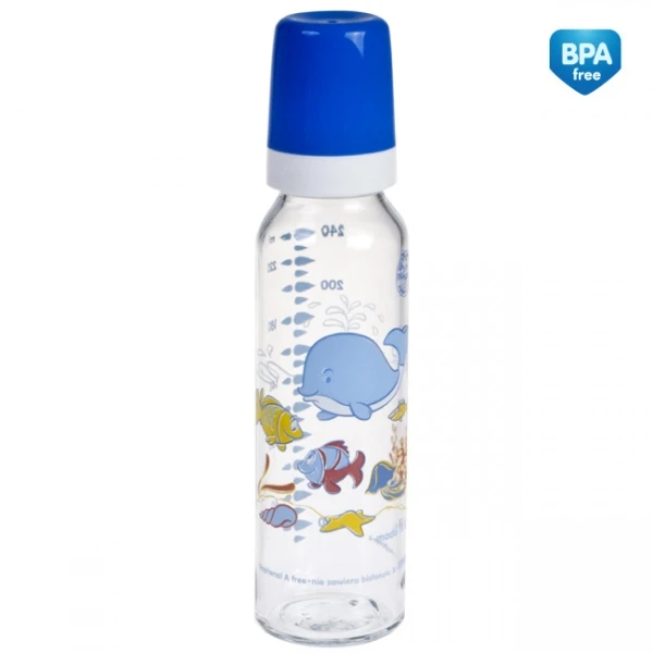 Canpol Babies buteliukas stiklinis, 240ml, 42/201