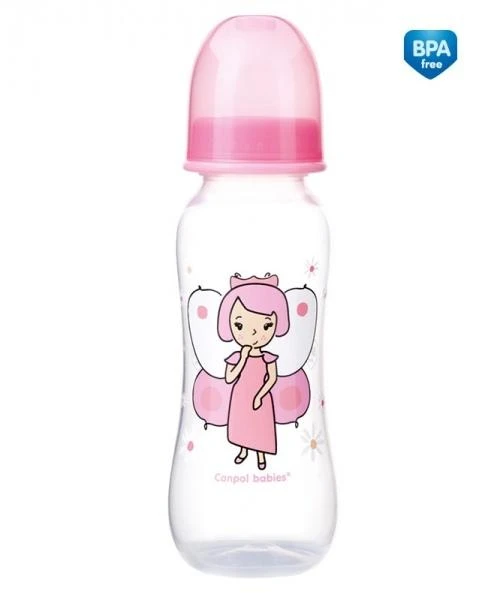 CANPOL BABIES buteliukas, transparent, 12 mėn+, 250 ml, 59/200