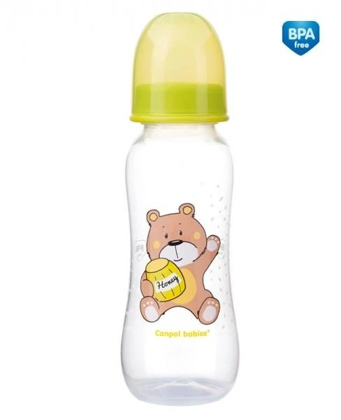 CANPOL BABIES buteliukas, transparent, 12 mėn+, 250 ml, 59/200