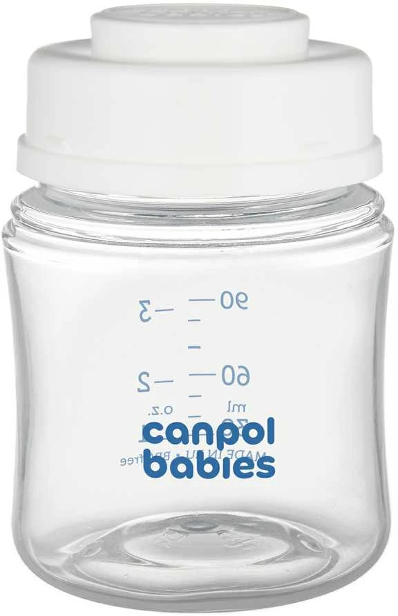 Canpol babies pieno laikymo buteliukas 120ml su dangteliu