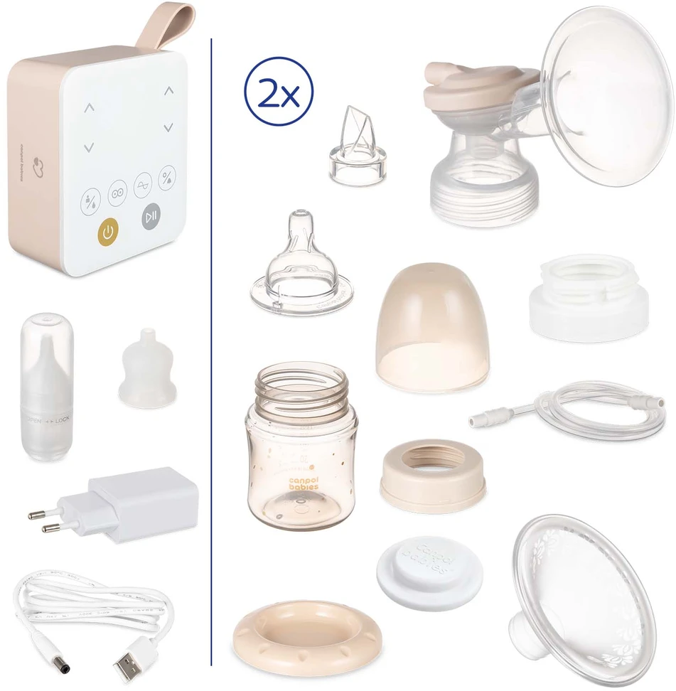 CANPOL BABIES dvigubas elektrinis pientraukis su nosies aspiratorium, Expresscare, 12/212