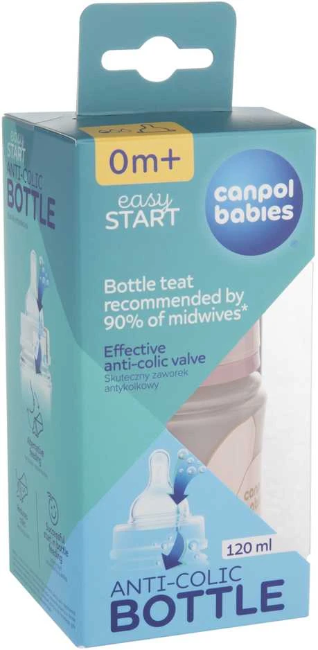 CANPOL BABIES EasyStart Anti-Colic buteliukas 120ml GOLD, 35/239_pin