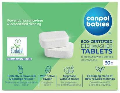 CANPOL BABIES ekologiškos indaplovės tabletės, 30 vnt., 1/502