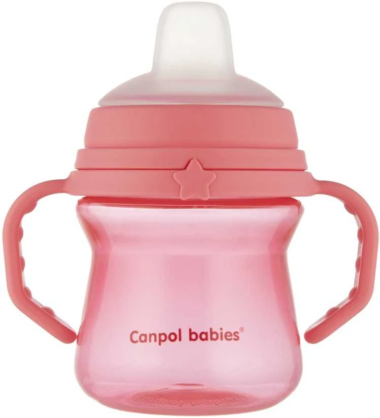 Canpol babies gertuvė su silikoniniu snapeliu FirstCup 150ml (56/614_pin)