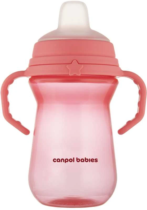 Canpol babies gertuvė su silikoniniu snapeliu FirstCup 250ml (56/615_pin)