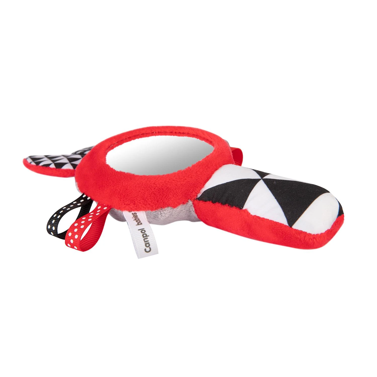 Canpol babies Minkštas kontrastinis žaislas su garsu ir veidrodžiu SENSORY TOYS 68/080