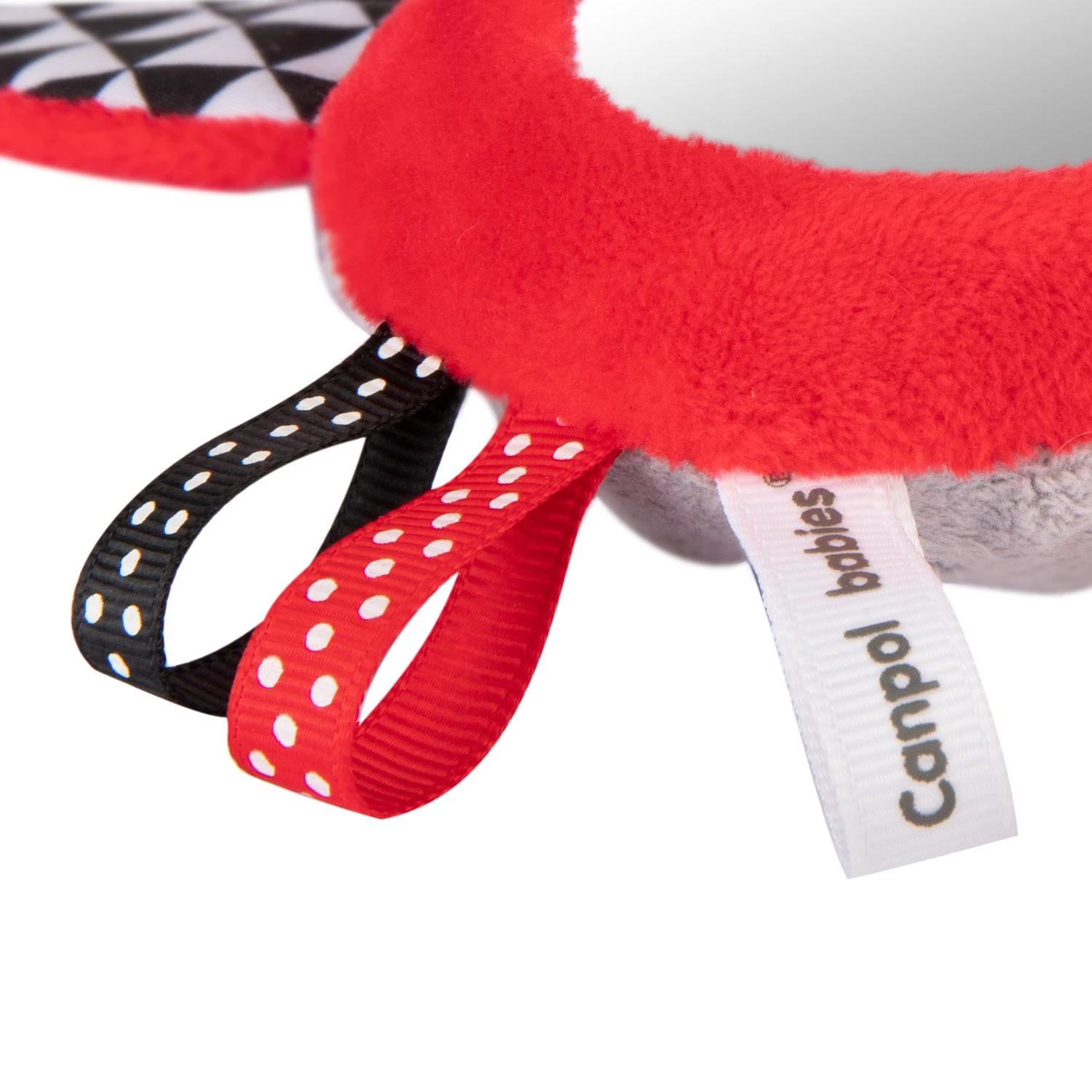 Canpol babies Minkštas kontrastinis žaislas su garsu ir veidrodžiu SENSORY TOYS 68/080