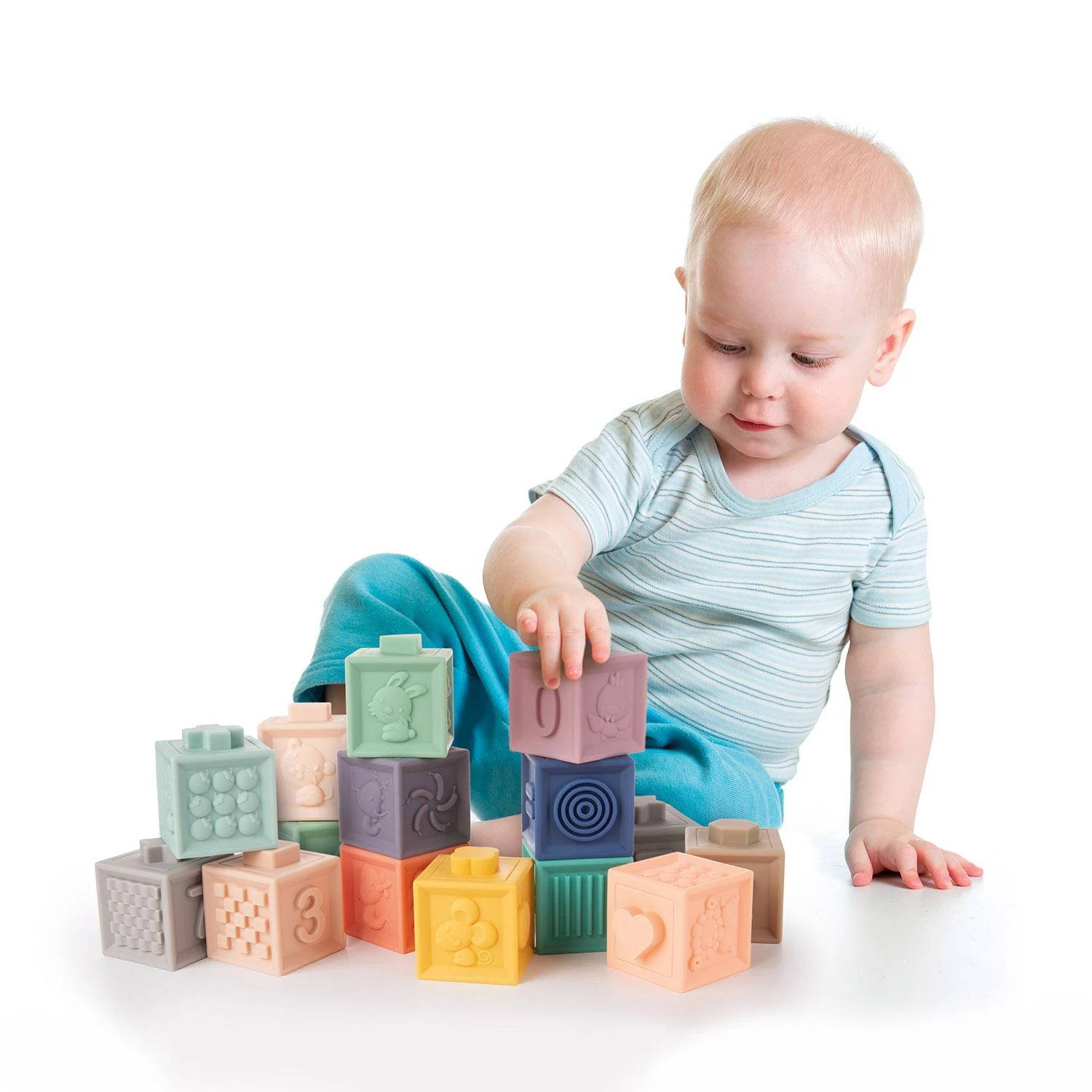 Canpol babies minkšti sensoriniai blokai-kaladės 12 vnt 79/102