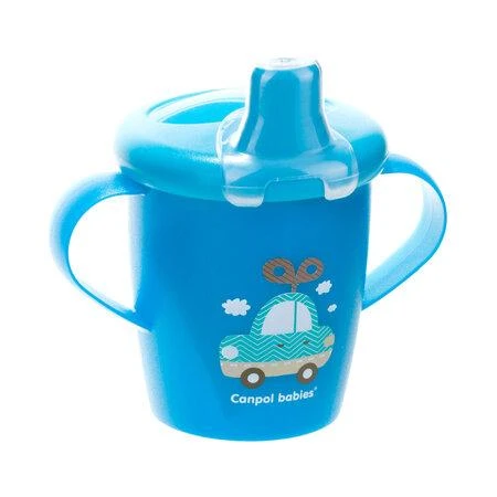 CANPOL BABIES neišsipilantis puodelis, 250 ml, mėlynas, 31/200_blu