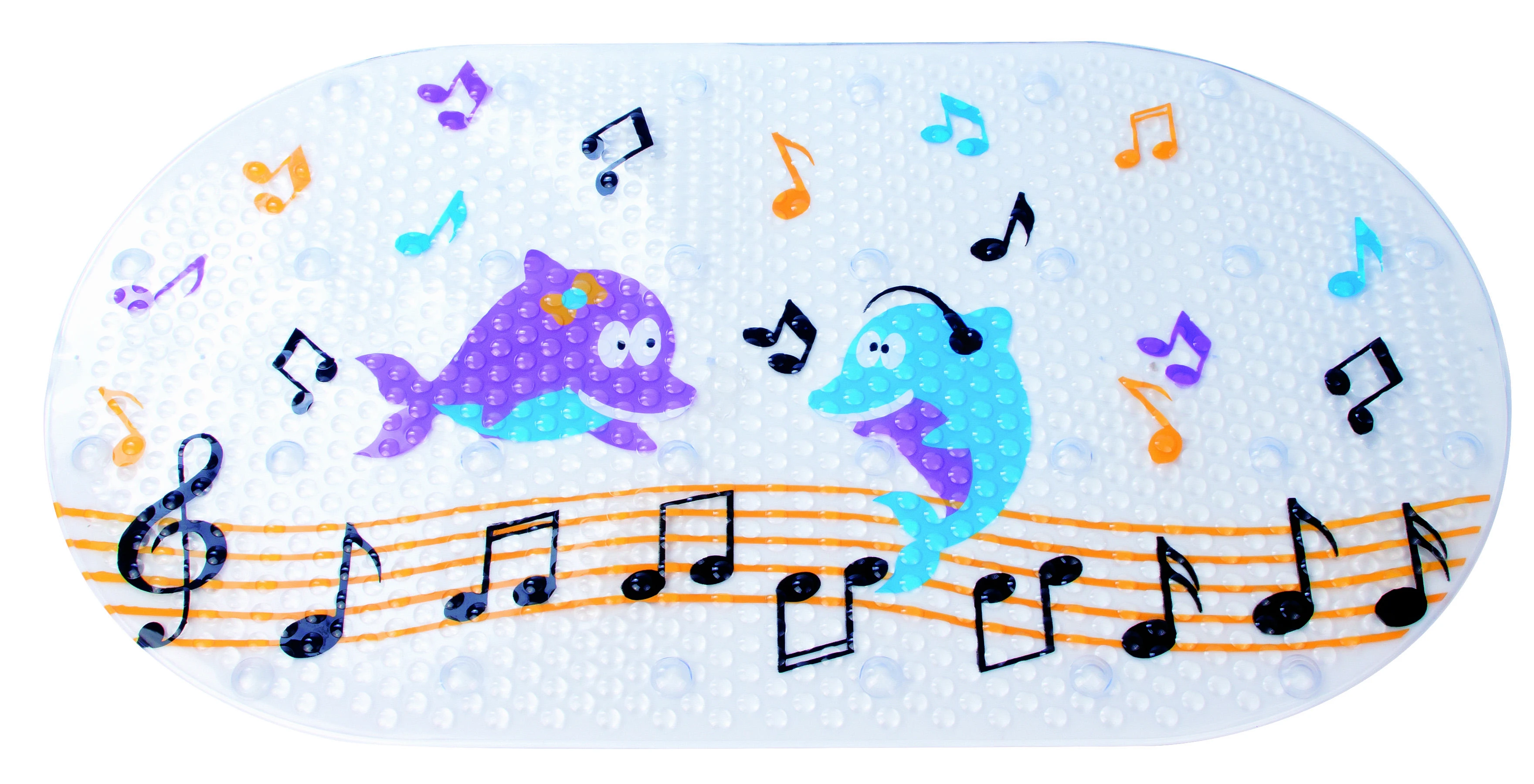 Canpolbabies CANPOL BABIES neslystantis kilimėlis į vonią, LOVE&SEA, 69x38 cm 80/002