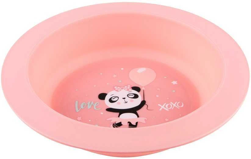 CANPOL BABIES plastikinių indų rinkinys EXOTIC ANIMALS, pink, 56/523_pin