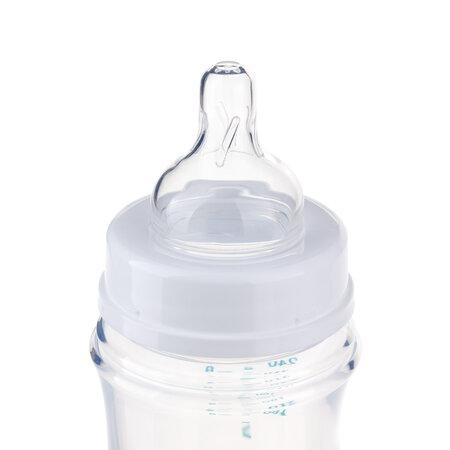 Canpolbabies CANPOL BABIES plataus kaklelio buteliukas EASYSTART, colorful animals, 3-6 mėn+, 240 ml, 35/206