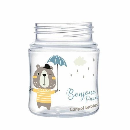 CANPOL BABIES plataus kaklelio buteliukas EASYSTART BONJOUR PARIS, 120 ml, 35/231_blu