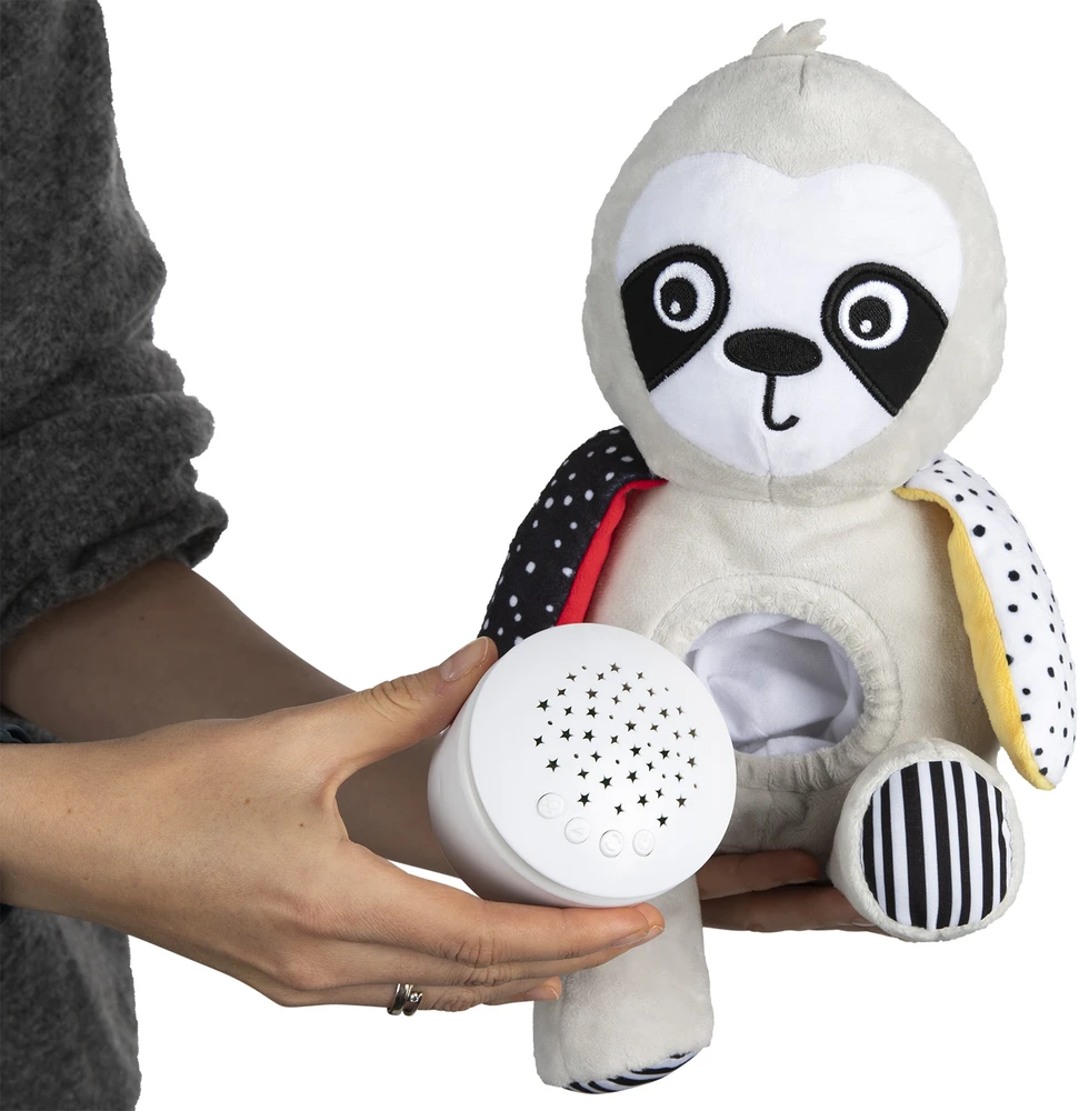CANPOL BABIES pliušinis žaislas tinginys, muzikinė dėžutė ir projektorius 3in1 BabiesBoo, 68/100