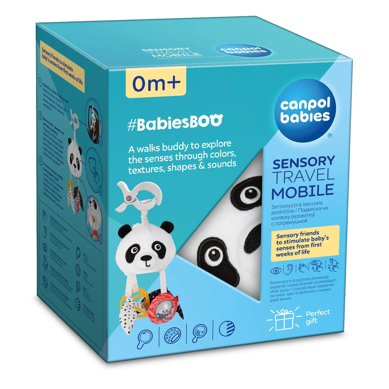 CANPOL BABIES sensorinis kelioninis pakabinamas mobilus žaislas, le BabiesBoo, 68/091