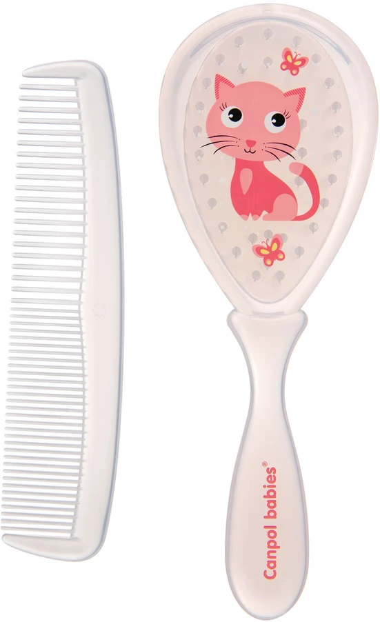 CANPOL BABIES šepetys ir šukos, Rožinė, 2/419_pin