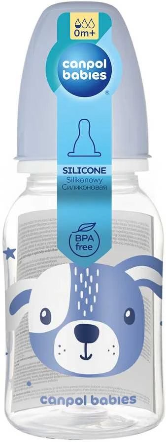 Canpol Babies 120 ml buteliukas su šuniuko piešiniu