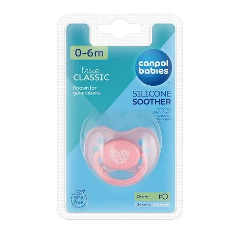 CANPOL BABIES silikoninis apvalus čiulptukas PASTELOVE, 0-6 mėn., 22/422