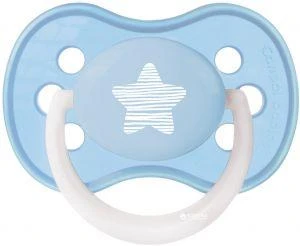 CANPOL BABIES silikoninis apvalus čiulptukas PASTELOVE, 6-18 mėn., 22/423