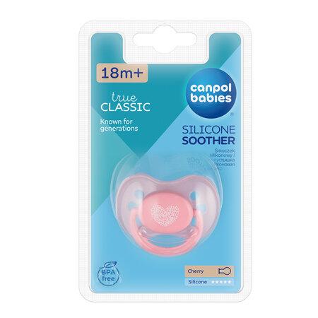 Canpolbabies CANPOL BABIES silikoninis apvalus čiulptukas PASTELOVE, 18 mėn+, 22/424