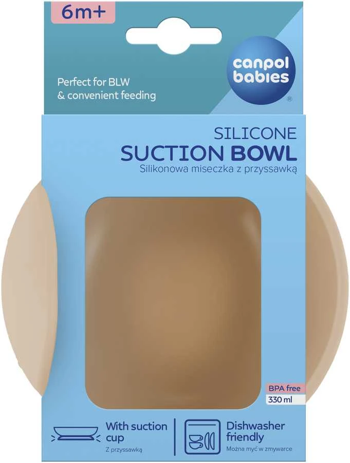 CANPOL BABIES Silikoninis dubenėlis su pritvirtinimu 330 ml, 51/400_bei aprašymas - Prekės nuotrauka