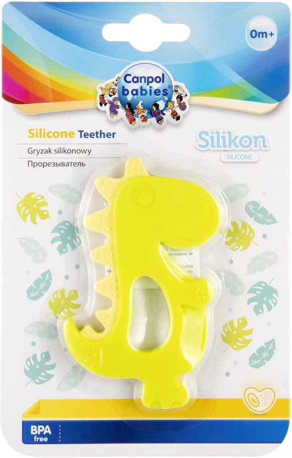 CANPOL BABIES silikoninis kramtukas naujagimiui DINOSAUR, 51/006