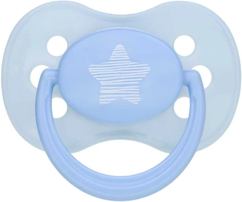 CANPOL BABIES silikoninis simetrinis čiulptukas PASTELOVE, 18 mėn.+, assort., 22/418