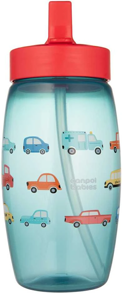 Canpolbabies CANPOL BABIES sportinė gertuvė su užlenkiamu snapeliu CARS, 400 ml, 56/618_blu