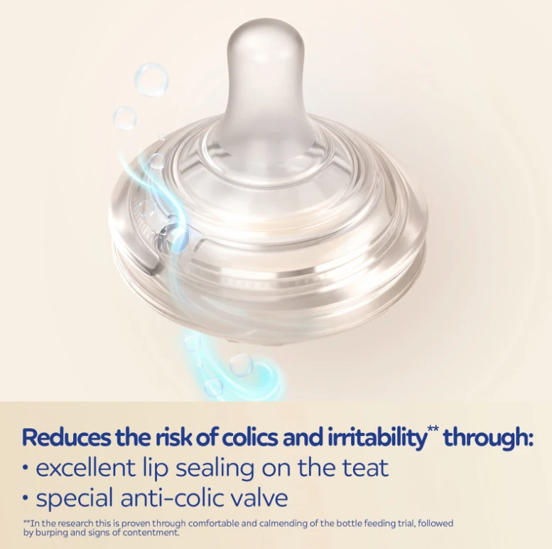 CANPOL BABIES žindukas NATURAL SHAPE Anti-colic, labai lėto pratekėjimo, 0m+, 2 vnt., 21/750