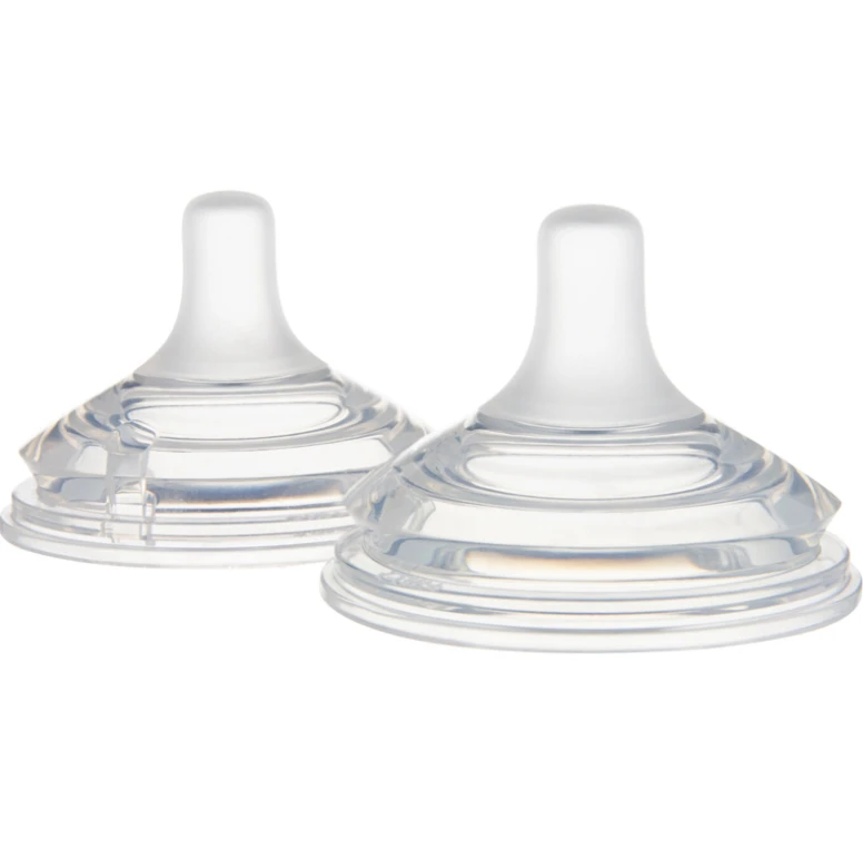 CANPOL BABIES žindukas NATURAL SHAPE Anti-colic, labai lėto pratekėjimo, 0m+, 2 vnt., 21/750